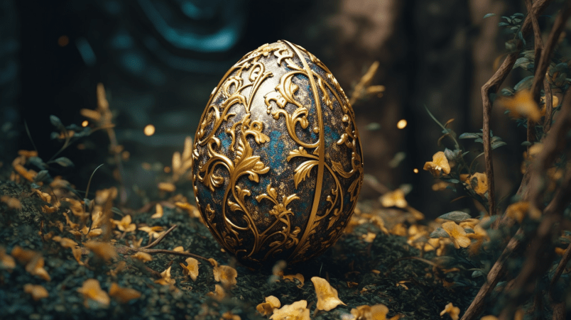 An image of an ornate easter egg